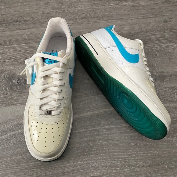 Off white , cream , blue , Green AF1 Low - Picture 12 of 15